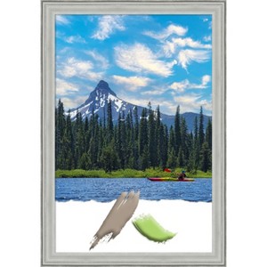 Amanti Art Bel Volto Silver Wood Picture Frame - 1 of 4