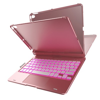 Typecase KB201T-110RSE-W-B0 Flexbook Touch compatible with iPad Pro 11 Inch Bluetooth Keyboard Case with Touchpad, Rose Gold