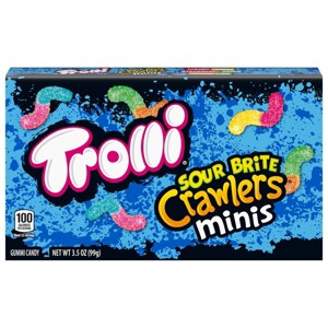 Trolli Mini Sour Brite Crawlers Theater Box Candy - 3.5oz - 1 of 4