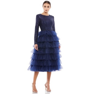 Mac Duggal Womens Long Gown Dress