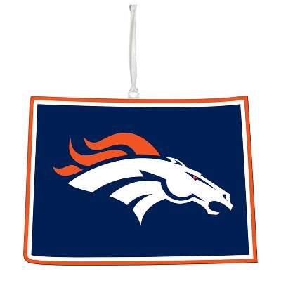 Evergreen Denver Broncos State Ornament