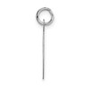 Black Bow Jewelry 14k White Gold, Ella Collection Medium Fancy Script Initial T Pendant - 2 of 4