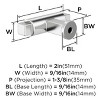 Amerock Balon Bar Knob for Cabinets, Drawers, and Furniture - 3 of 4