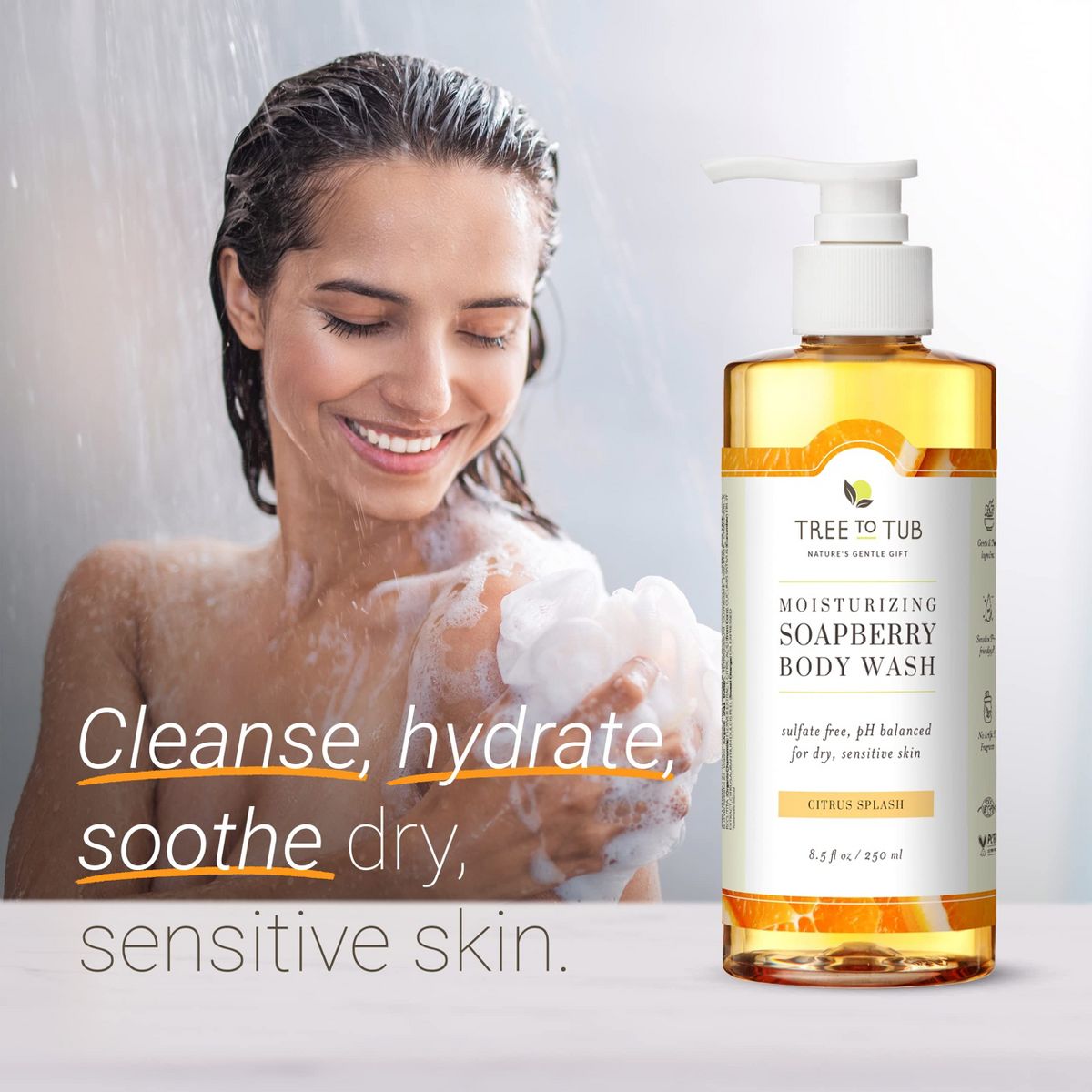 Tree To Tub Vitamin C Body Wash & Shea Butter Body Butter Set - thumbnail 3