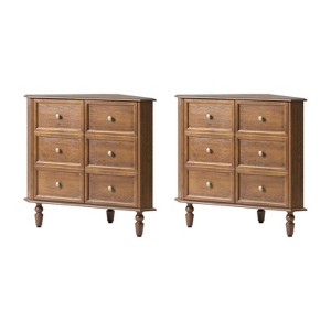 Roland 30 H 2-Door Corner Cabinet with Spindle Legs Set of 2|ARTFUL LIVING DESIGNS - 1 of 4
