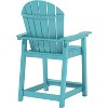 Acoinel Outdoor Adirondack Bar Height Chair for Garden, Backyard, Poolside - 2 of 4