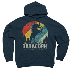 Adult Design By Humans Dadacorn Like A Normal Dad, More Awesome By shirtpublic Pullover Hoodie - 1 of 2