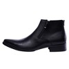 Santimon Men's Ankle Genuine Leather Dress Fashion Zipper Pointed Toe Casual Boots Black - 2 of 4