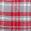 Parkland Collection,Transitional Plaid White Square 16" X 16" Pillow - 4 of 4