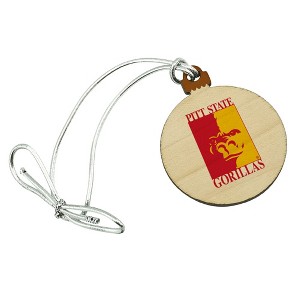 Pittsburgh State University Primary Logo Mini Small Tiny Wood Christmas Tree Holiday Ornament - 1 of 4