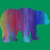 Adult Design By Humans Melting Rainbow Watercolor Bear By Maryedenoa T-Shirt - 2 of 2