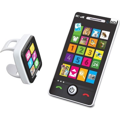 InfiniFun My First Smartphone & Watch Set, Toddler Touch Toy with 4 Games & Activity Watch, Ages 18 mo+