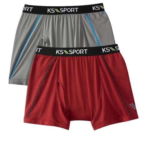KS Sport by KingSize Men's Big & Tall KS Sport™ Performance Boxer Brief  2-Pack - Big - 3XL, Assorted Warm Colors Red