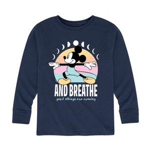 Boys' - Disney - Mickey And Breathe Long Sleeve Graphic T-Shirt - 1 of 4