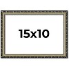 PosterPalooza | 15x10 Wood Antique Frame with UV Acrylic, 4 Finishes: Bronze, Gold, Silver, and Black - 2 of 4