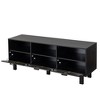 XIYUYEU TV Stand American Country Style TV Console Media Console with toughened glass door panel - 3 of 4