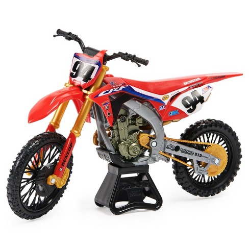 PLAYMOBIL MOTOCROSS motorcycles. Models of toy motorcycles in race. 