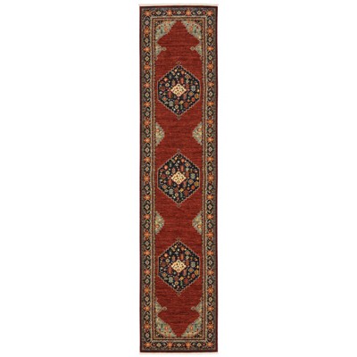 Oriental Weavers Lilihan 5503M Red/ Blue Indoor Area Rug - 2'6" x 12'