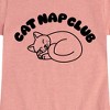 Girls' - Instant Message - Cat Nap Club Fitted Short Sleeve Graphic T-Shirt - image 2 of 4