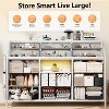 Jojoka,Dresser for Bedroom with 14 Drawers, 55" W Dresser with Side Pocket, Fabric Dressers & Chests of Drawers with Shelves, Sturdy Frame, Wood Top - 3 of 4