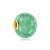 Ross-Simons 16mm Green Jade Bead Pendant in 14kt Yellow Gold Size 0.63 - 3 of 4