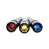 Swarovski Austrian Crystal Cribbage Pegs - Set of 9 Black Metal Pegs (3 red, 3 cobalt blue, 3 topaz) - 3 of 4