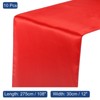 Unique Bargains Wedding Banquet Satin Smooth Soft Shiny Table Runner 12 x 108 Inch 10 Pcs - 2 of 4