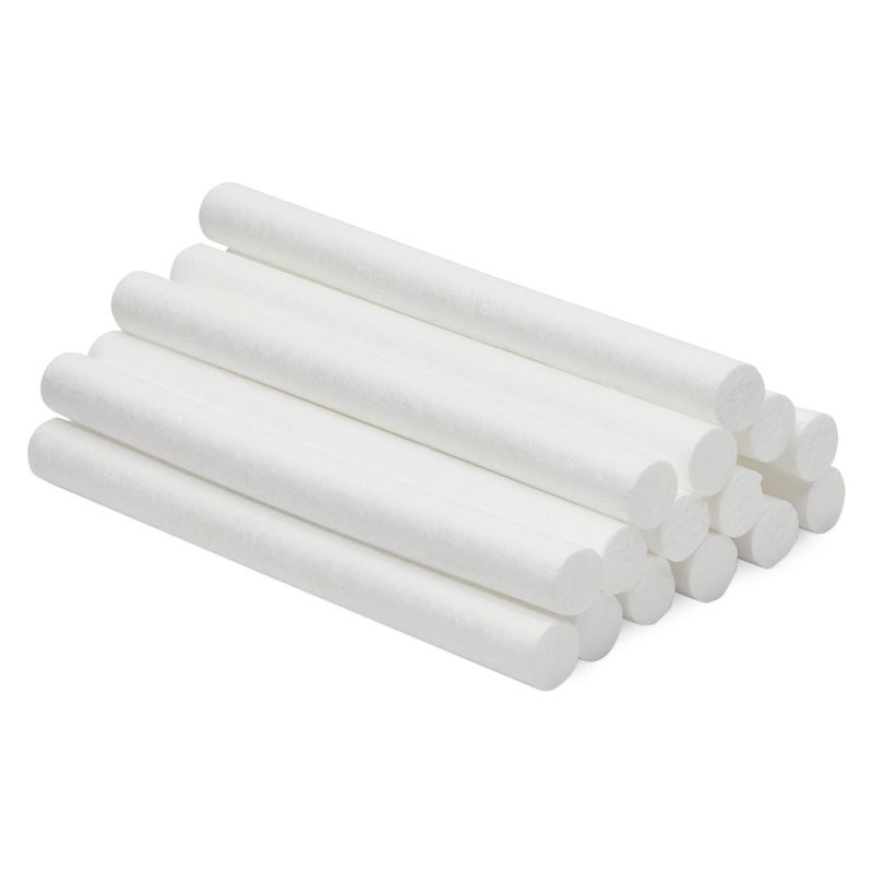 15 Pack Foam Cylinder for DIY Crafts Art Modeling, White, 0.9 x 10 inches, 1 of 9