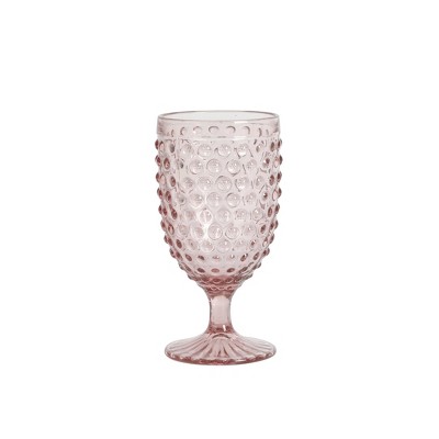 Chauncey Pink Handmade Glass Goblets Set of 4