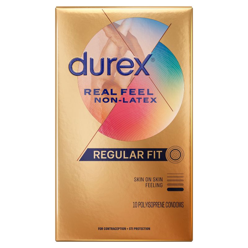 Durex RealFeel Non-Latex Lubricated Condoms - 10ct, 1 of 18