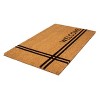 1'5" x 2'5" Crisscross Welcome Indoor/Outdoor Coir Doormat Natural/Black - Entryways - 3 of 3