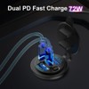 Itopfox Dual PD 30W USB C & Quick Charge 3.0 12V Outlet with Power Switch, 78W Multiport Car Charger for Vehicles, Boats, Motorcycles, RVs - 3 of 4