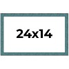 PosterPalooza | Simple Blue Picture Frame - UV Acrylic, Backing Board, Hanging Hardware Included - 2 of 4