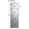 Uttermost Emporia Antiqued Mirror, 60.25" H × 24.25" W, Bronze Framed Wall Mirror with Diagonal Metal Accents - 4 of 4