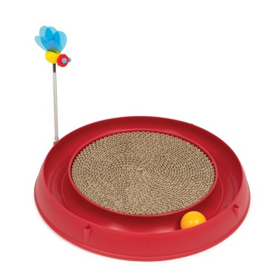 Catit Play Circuit Ball Cat Toy with Scratch Pad