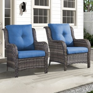 Gymojoy Outdoor Patio Chair with Table High Back Club Chair - 1 of 4