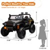 Acekool 24V Ride-On Truck Car with Remote Control, 4x60W Motors, 4-Wheel Suspension, LED Lights, Music, Safety Belt, 3 Speeds - 3 of 4