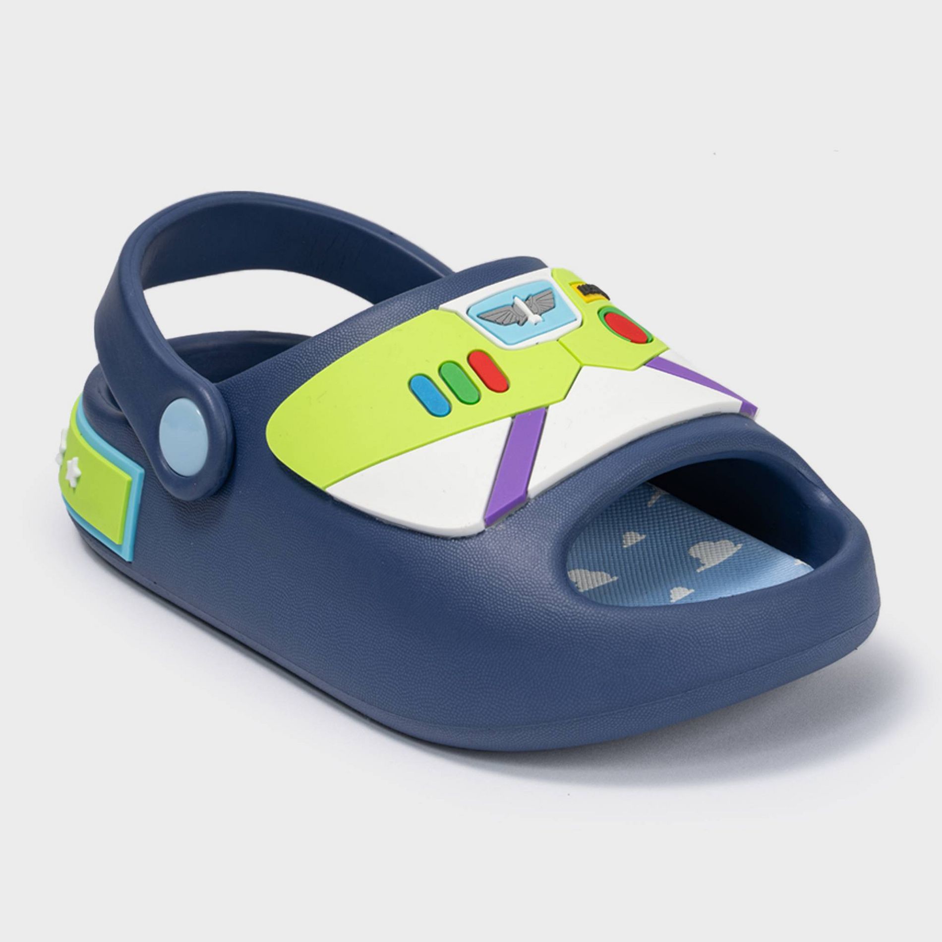 Toy Story Toddler Boys' Cosplay Comfort Slides - Navy Blue