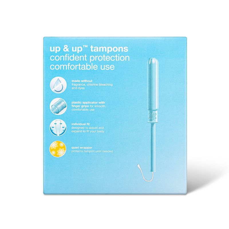Tampons - Regular Absorbency - Plastic - 36ct - up &#38; up&#8482;, 3 of 5