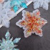 JDICTION Christmas Resin Molds Silicone - 4 Pcs Big Snowflake Resin Mold, Christmas Ornament Resin Molds for Xmas Winter Decoration - 3 of 4