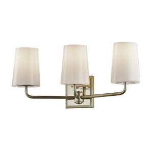 Troy Lighting Simone 3 - Light Vanity in  Silver Leaf Opal White Shade - 1 of 1