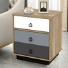 Costway 2PCS Nightstand with Drawer and Storage Cabinet Wooden Sofa Side Table End Table - 3 of 4