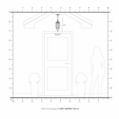 Frontenac Textured Black Outdoor Pendant Lantern with Clear Beveled Glass