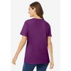 Woman Within Plus Size Perfect Short-Sleeve Scoopneck Tee - 3 of 4