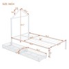 CAVINAS  Platform Bed,Metal Bed Frame with House-Shaped Headboard Design for Bedroom,No Box Spring Needed - 3 of 4