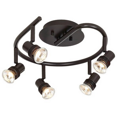 Pro Track® Spiral Bronze 5-Light LED Ceiling Fixture