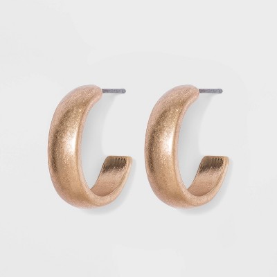 Open Hoop Earrings - Universal Thread™ Antique Gold