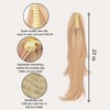 Alilang 22-Inch Layered Claw Clip Ponytail Extension with Adjustable Drawstring and Breathable Net - 4 of 4