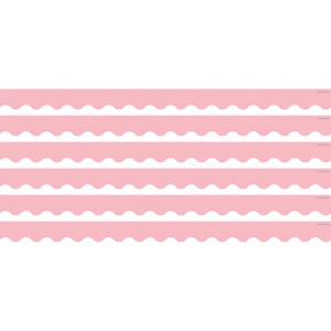 Teacher Created Resources® Pastel Pink Scalloped Border Trim, 35 Feet Per Pack, 6 Packs - 1 of 4