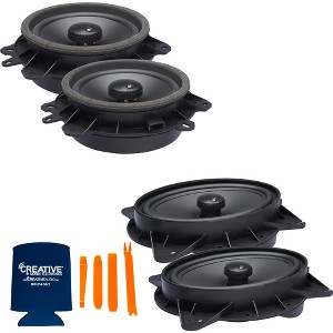 PowerBass OE Series Direct Replacement Coaxial Speakers Compatible With Toyota Highlander 08-20 - 1 of 4